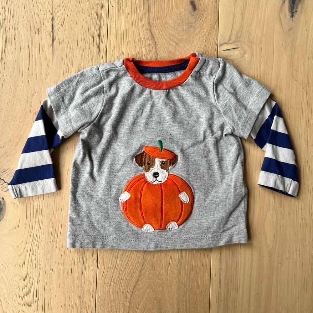 Baby Boden - 3-6 Months - Dog in Pumpkin